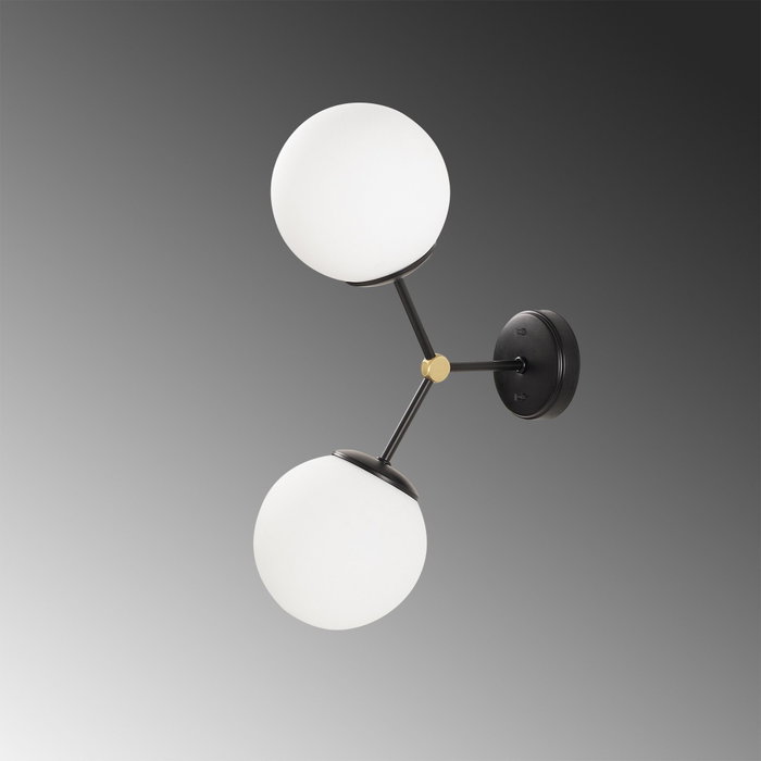 Opviq Damar - 6342 Lámpara de pared blanco y negro Opviq Damar - 6342 Lámpara de pared blanco y negro
